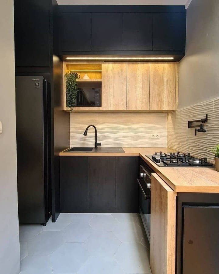 9 Desain kitchen set minimalis buat dapur rumah subsidi, simple dan cocok buat latar konten memasak