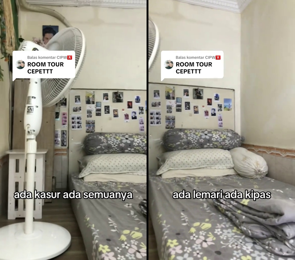 Wanita ini bagikan kondisi kamarnya yang ada di dalam toilet, konsepnya bikin nggak abis pikir