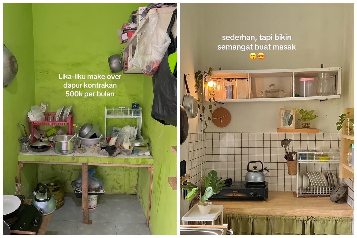 Mungil tapi fungsional, 7 cara menata dapur kontrakan ini hasilnya tak kalah dari rumah subsidi