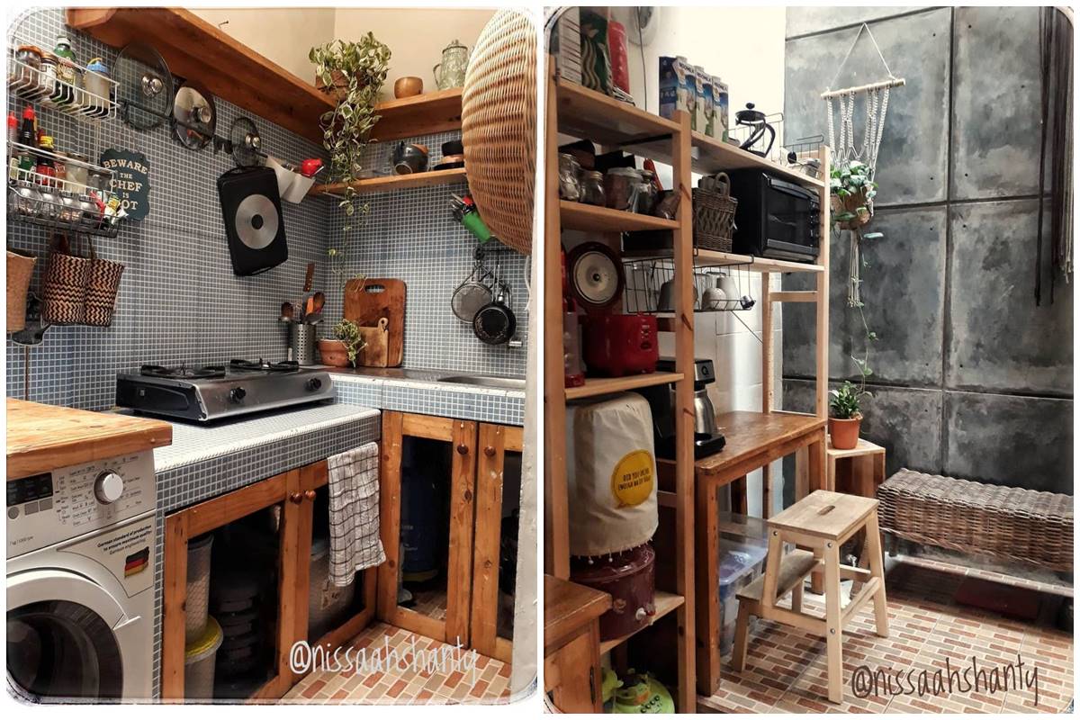 Cara menata dapur seluas gang senggol tanpa kitchen set ini hasilnya bikin nyaman, ini 11 potretnya