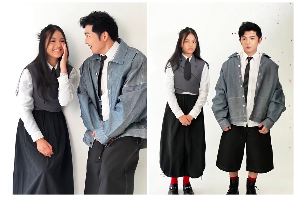 9 Potret photoshoot Nicky Tirta bareng putri semata wayang, paras awet mudanya bikin salfok