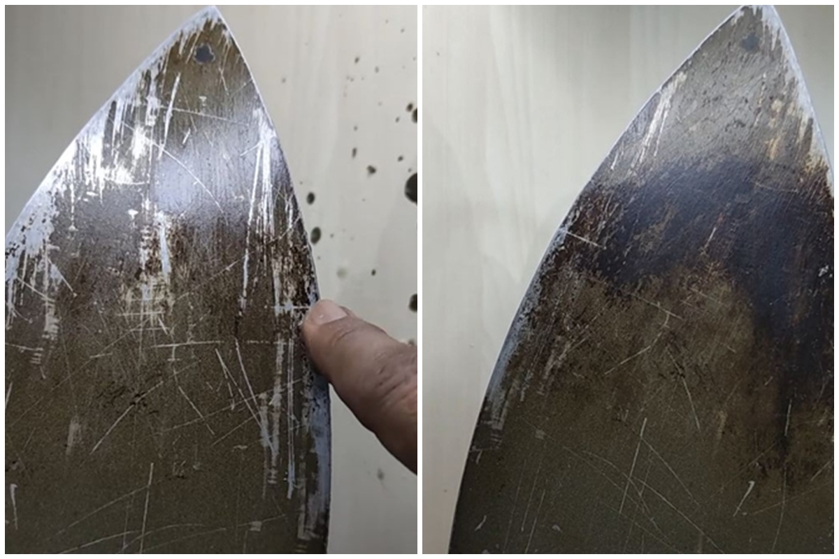 Tak perlu dioles pasta gigi dan garam, ini trik bersihkan kerak gosong setrika dengan mudah