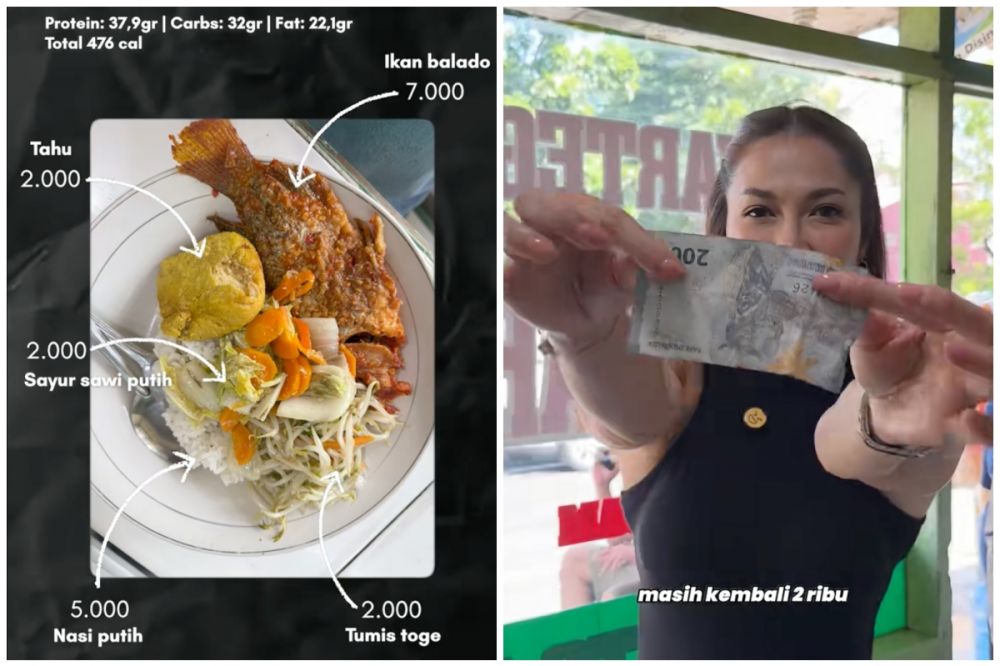Ini menu sehat merakyat Andrea Dian modal Rp20 ribu, makan kenyang, nutrisi nggak ketinggalan
