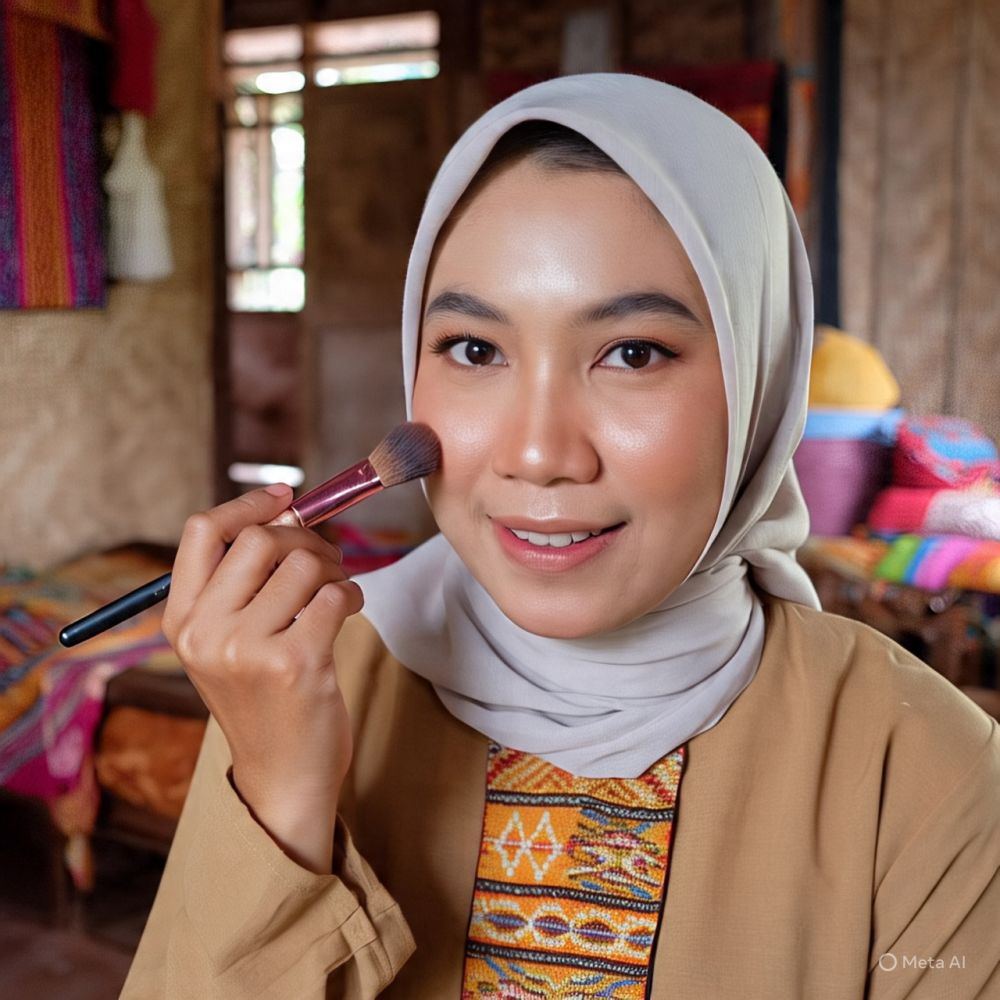 10 Tips makeup Idul Adha anti luntur 2025, tetap glowing meski cuaca panas