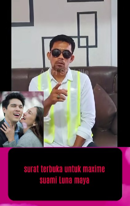 Protes kemesraan Maxime Bouttier dan Luna Maya, pria ini buat surat terbuka yang isinya bikin ngakak