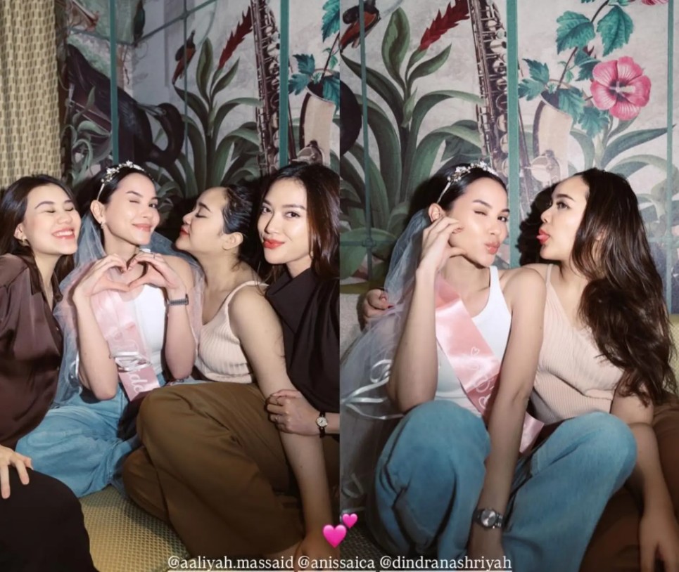 Tanpa heboh coret muka, ini 7 potret kejutan bridal shower Alyssa Daguise jelang nikah sama Al Ghazali