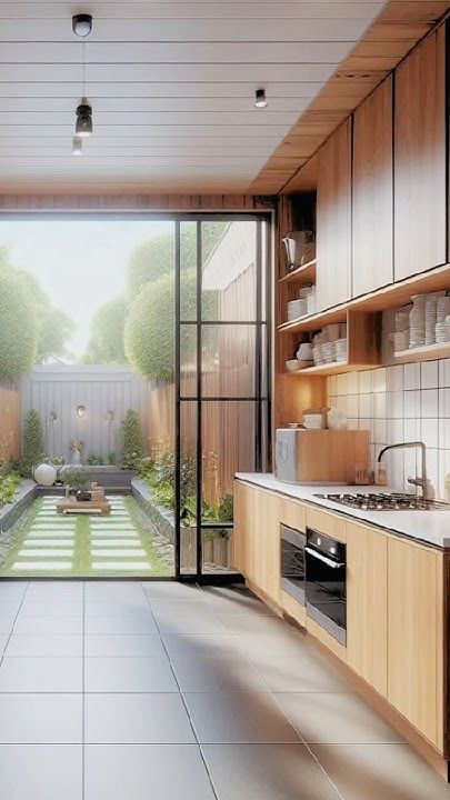 5 Inspirasi desain dapur terbuka ke taman yang bikin masak makin adem dan instagramable