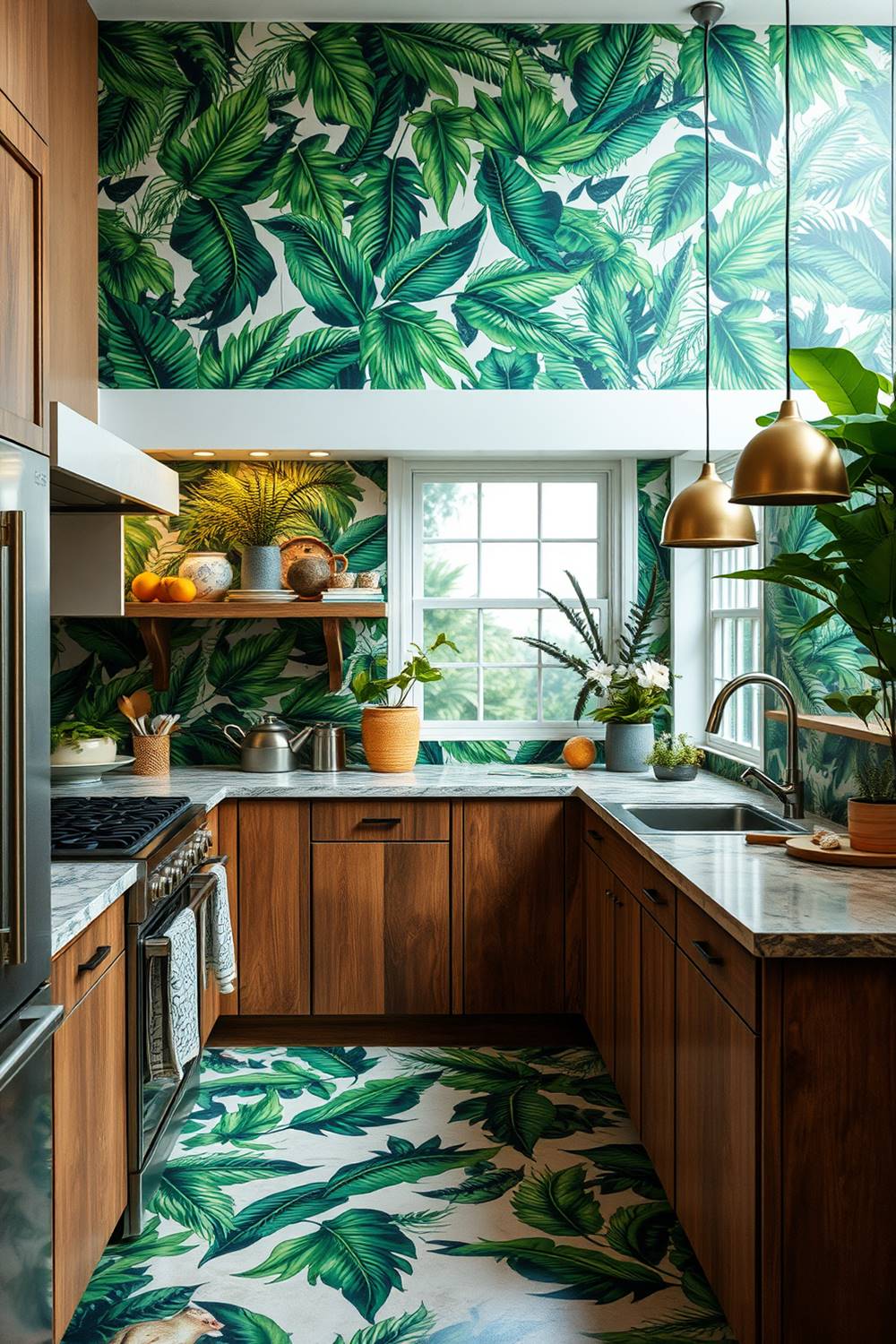 5 Inspirasi desain dapur terbuka ke taman yang bikin masak makin adem dan instagramable