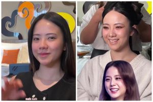 Transformasi makeup cewek almond eye dirias soft glam ini endingnya disebut mirip Jisoo Blackpink