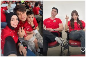 Potret 10 seleb nonton Timnas Indonesia vs China di GBK, Jennifer Coppen bareng keluarga Justin Hubner
