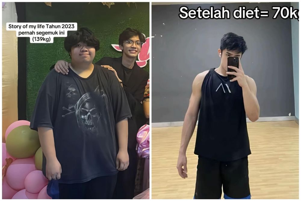Viral kisah pria diet karena kerap ditolak cewek, setahun bobot turun 70kg, perubahannya mengejutkan