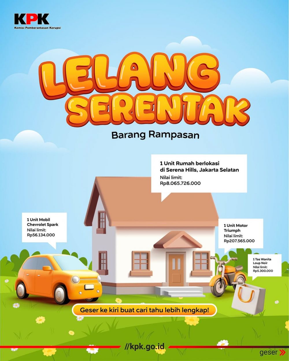 Cara ikut lelang barang sitaan KPK 2025, syarat, jadwal, dan tips menang