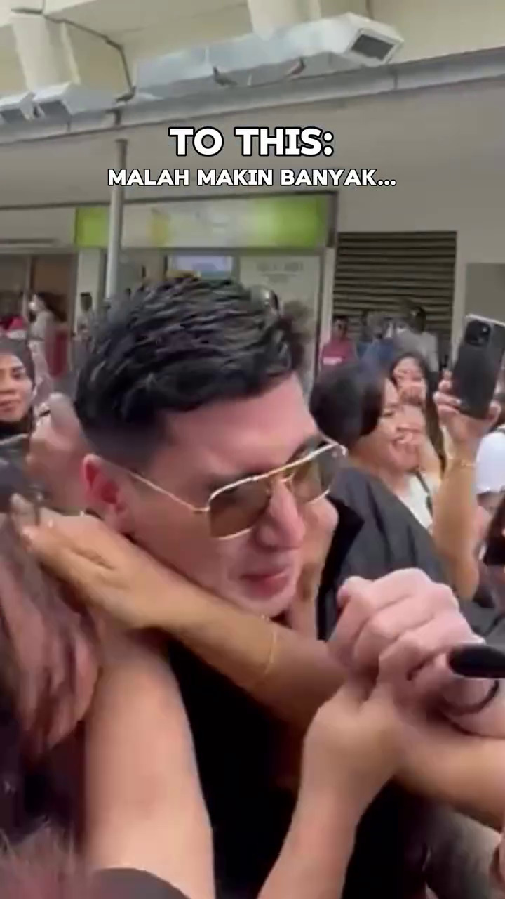 9 Potret riuh Verrell Bramasta saat liburan di Singapura dikerumuni fans, tiba-tiba dicium emak-emak