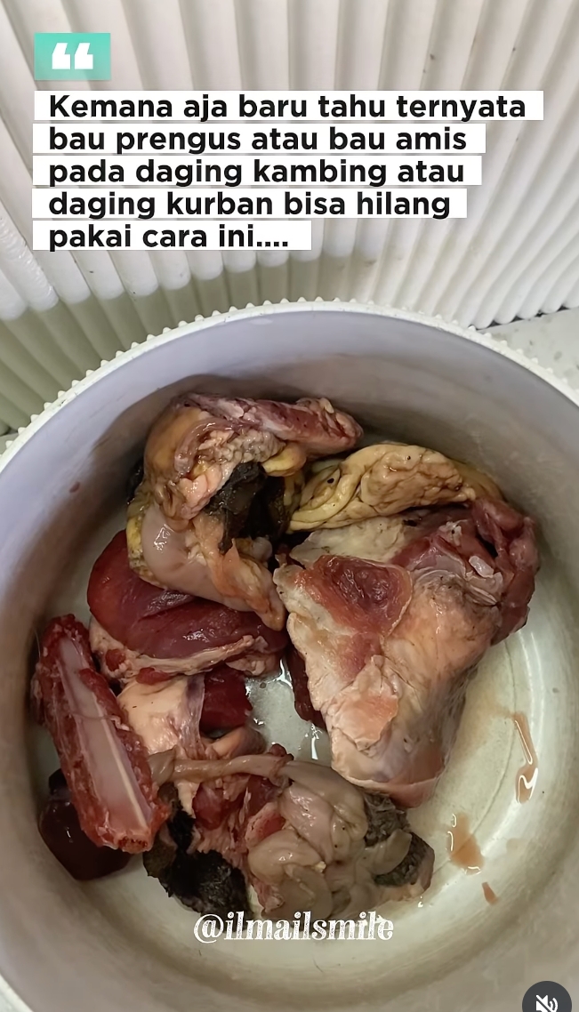 Masih banyak daging kurban? Gini cara simple biar nggak bau prengus lagi, cuma pakai tepung
