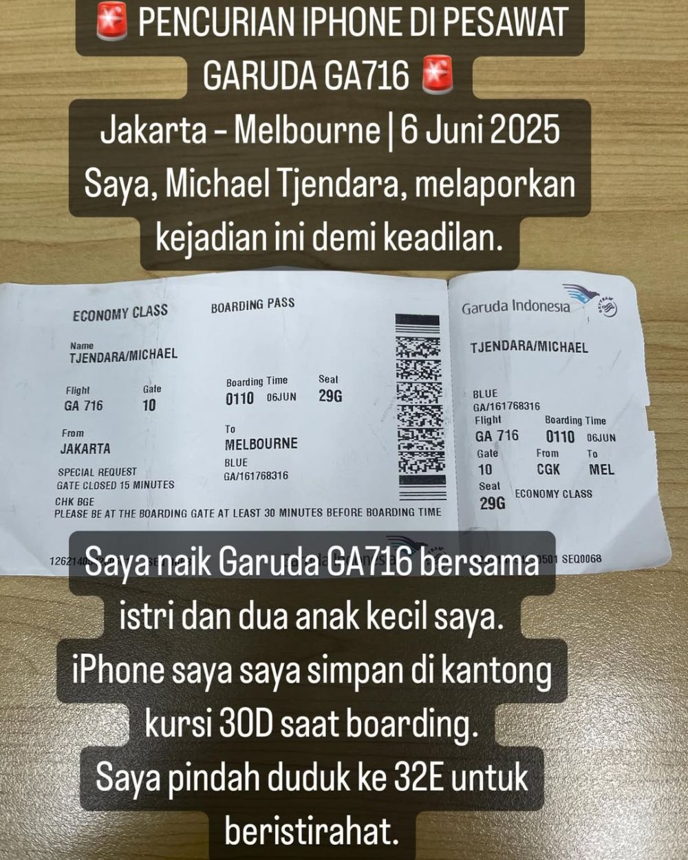 5 Fakta kasus terbaru HP penumpang hilang di pesawat Garuda, Garuda Indonesia bebastugaskan awak kabin