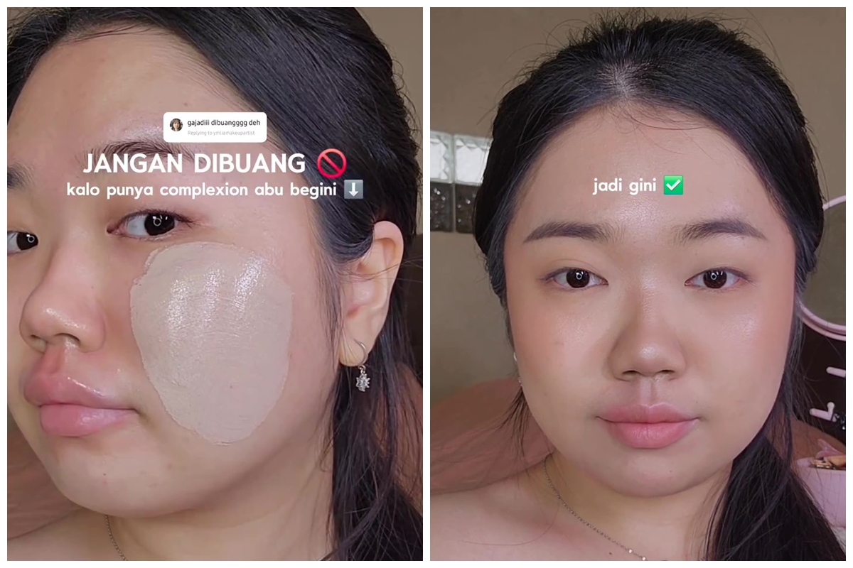 Tak perlu dicampur produk lain, ini trik pakai complexion terlalu cerah dan bikin wajah jadi abu-abu
