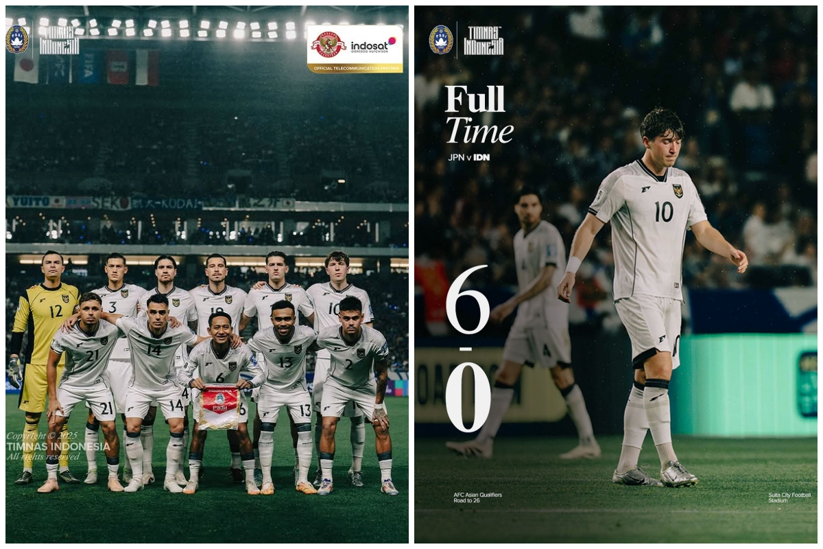 Timnas Indonesia kalah telak di kandang Jepang, Emil Audero kebobolan 6 gol di laga tandang