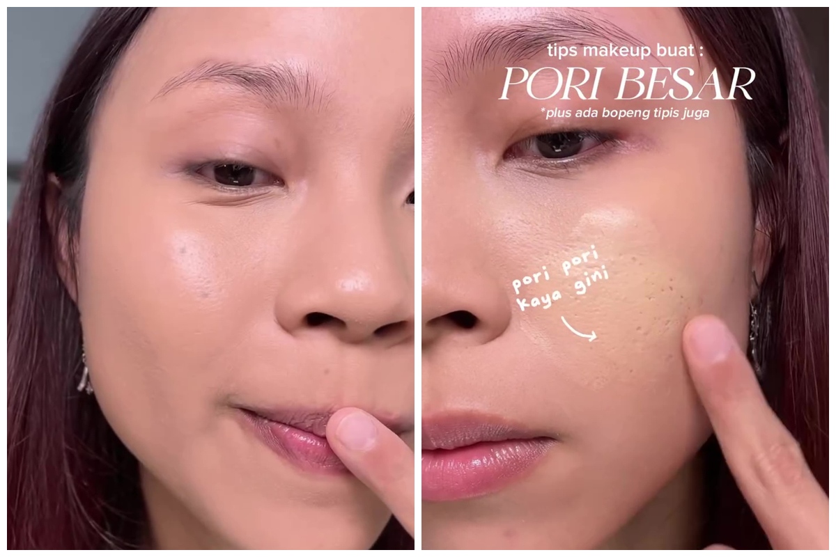 Tak perlu primer, ini cara ngeblur pori-pori dan bopeng saat makeup agar tertutup maksimal