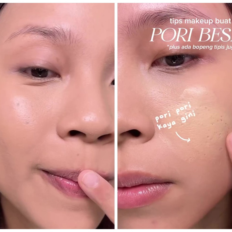 Tak perlu primer, ini cara ngeblur pori-pori dan bopeng saat makeup agar tertutup maksimal