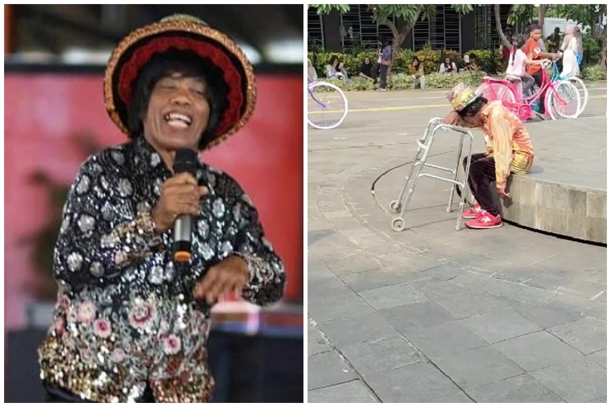 Sempat viral usai diduga mengemis, Pak Tarno kini terciduk nangis di Kota Tua, 7 potretnya miris