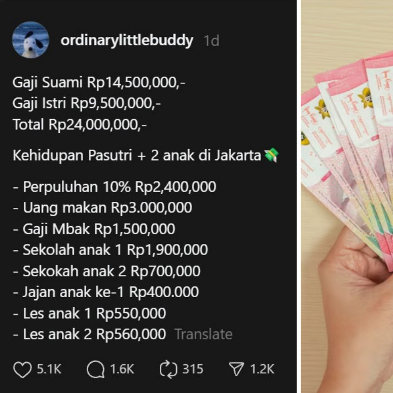Hidup di Jakarta gaji 2 digit, pasutri ini bongkar pengeluaran tiap bulan, cuma bisa nabung 1 jutaan