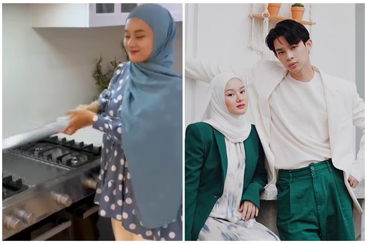 Punya mesin cuci piring otomatis, intip 8 cara Dinda Hauw dan Rey Mbayang menata dapur
