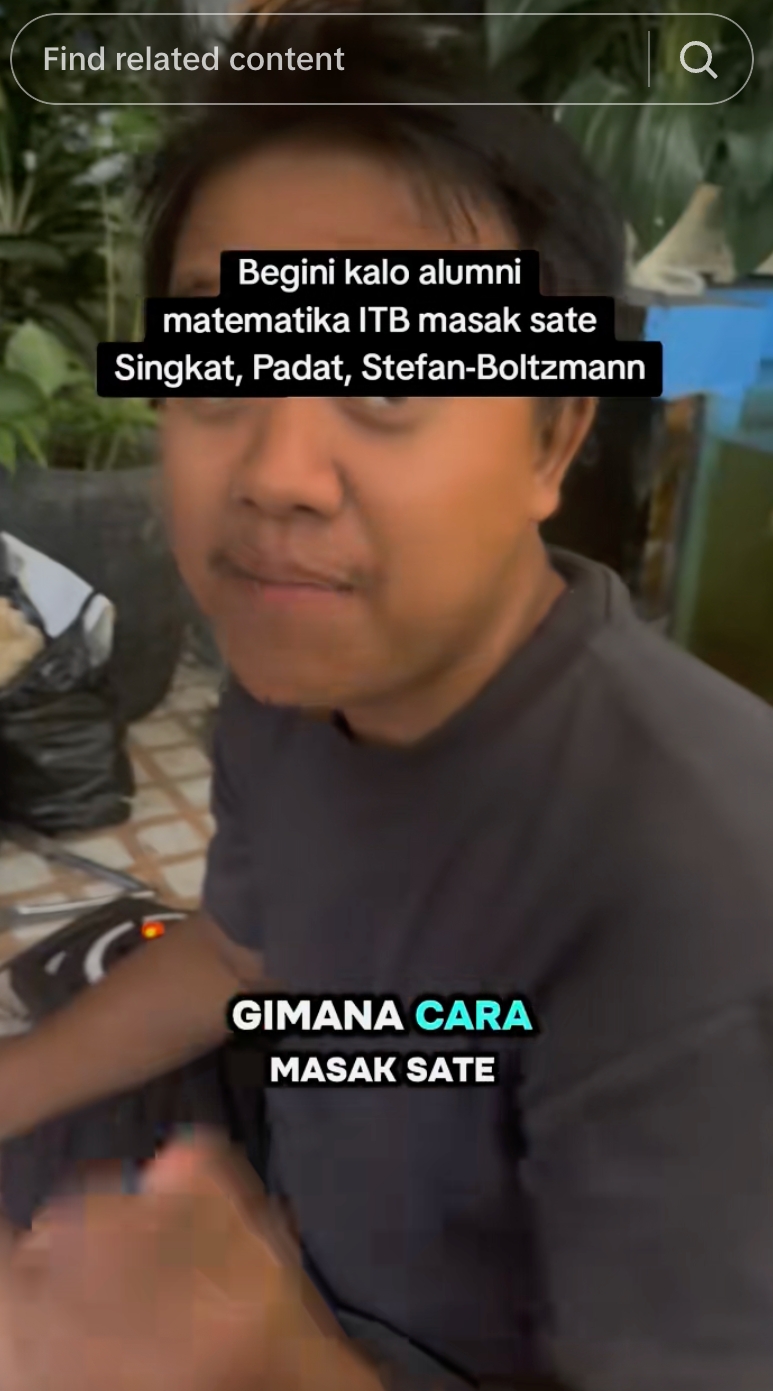 Gokil! Sate matang sempurna berkat rumus fisika ala alumni ITB ini, tapi bikin orang lain puyeng