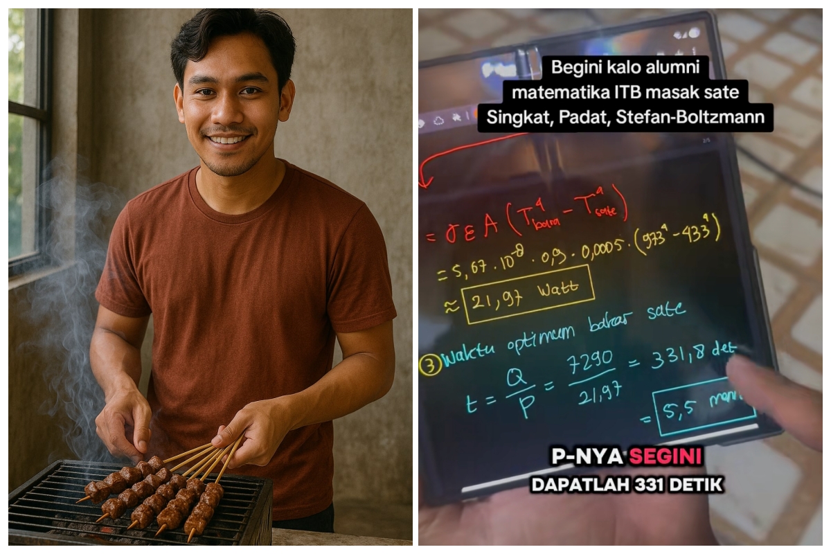 Gokil! Sate matang sempurna berkat rumus fisika ala alumni ITB ini, tapi bikin orang lain puyeng