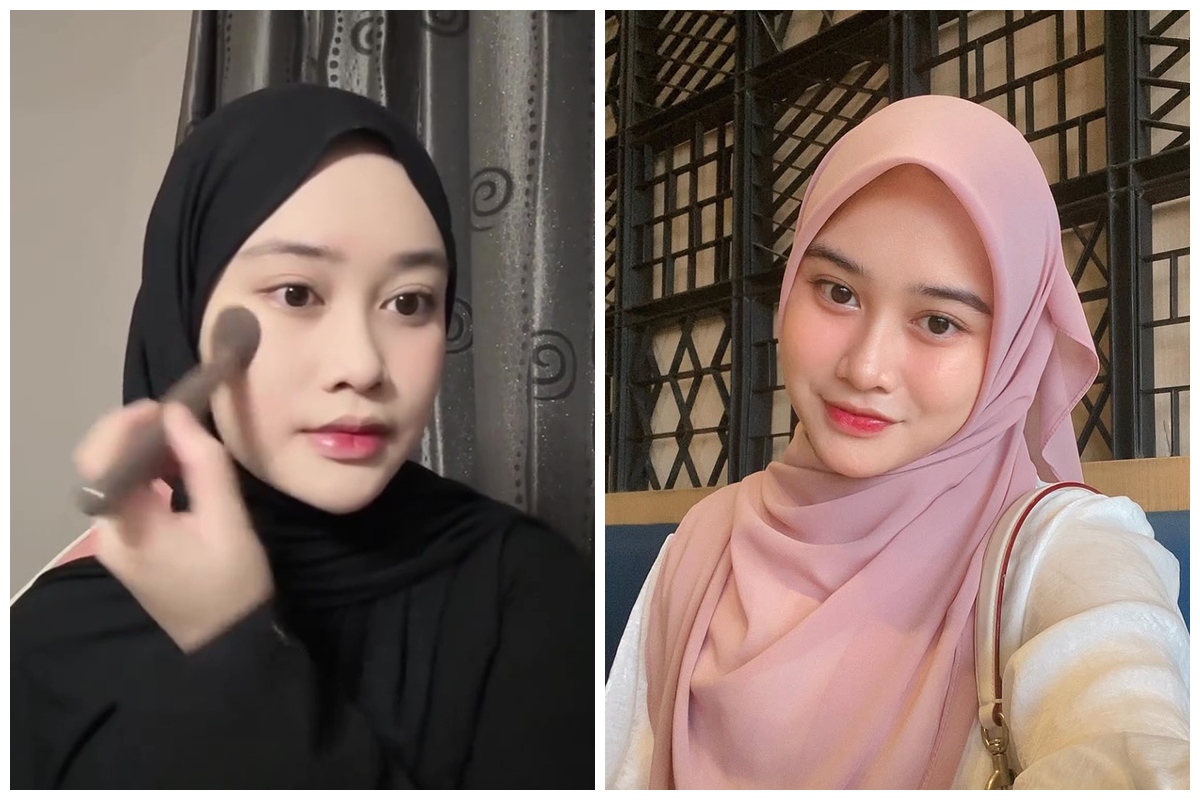 7 Potret daily makeup selebgram Khansa Mariska, istri Gus Azmi, effortless tapi hasilnya flawless