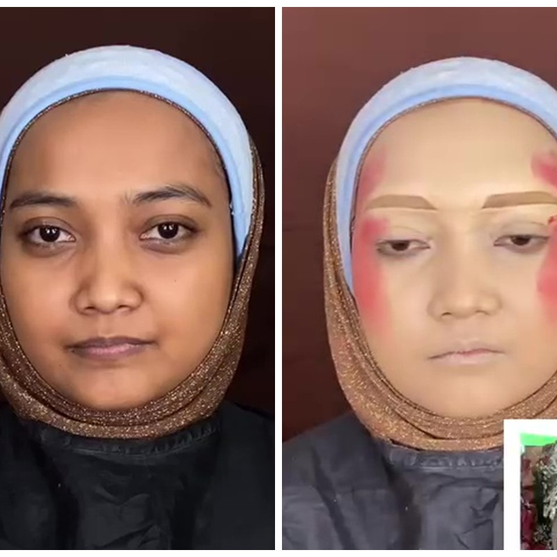 Complexion tampak ngeblok di awal, perubahan cewek dirias classic elegan ini endingnya bikin melongo