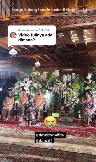 Jadi momen langka, ini 7 potret Maia Estianty duduk berdekatan dengan Mulan Jameela di siraman Al