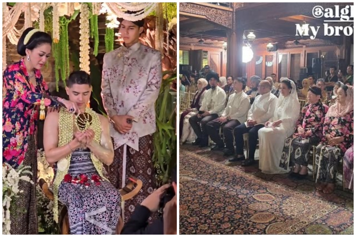 Jadi momen langka, ini 7 potret Maia Estianty duduk berdekatan dengan Mulan Jameela di siraman Al