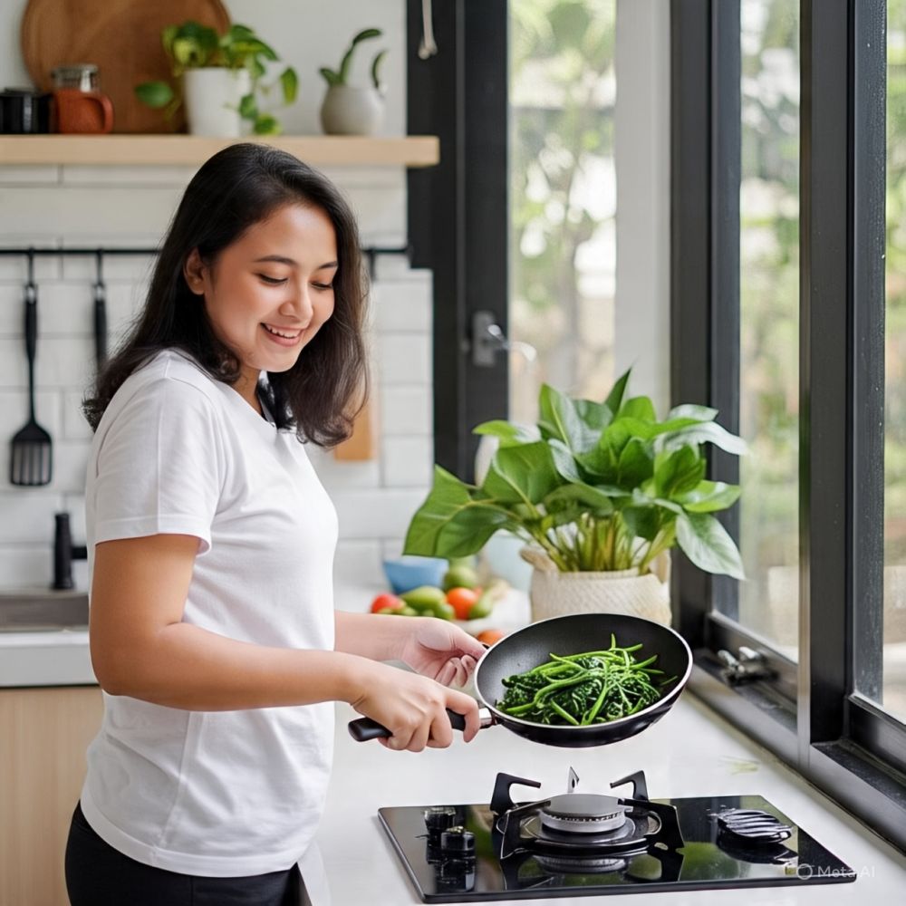 8 Langkah memasak kangkung agar tetap hijau segar dan renyah, biar makan makin nendang!