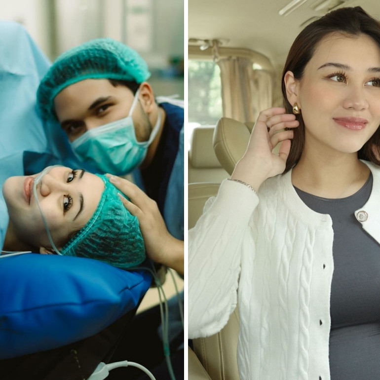 Baru 3 hari pasca lahiran caesar, Aaliyah Massaid sudah hadiri kondangan, potret pesonanya tuai pujian