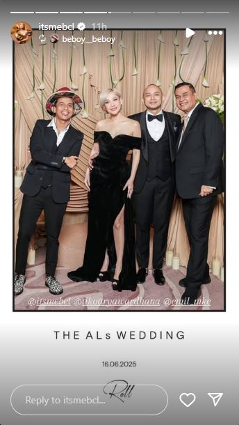 Potret 9 selebriti hadiri intimate dinner party Al Ghazali dan Alyssa Daguise, elegan dengan dresscode