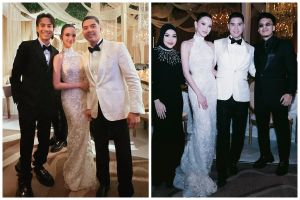 Potret 9 selebriti hadiri intimate dinner party Al Ghazali dan Alyssa Daguise, elegan dengan dresscode