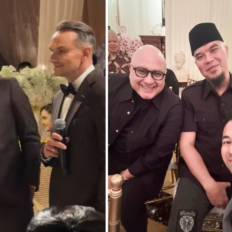  Ungkapan tak terduga Ahmad Dhani di nikahan Al Ghazali, akui suami Maia Estianty lebih baik darinya