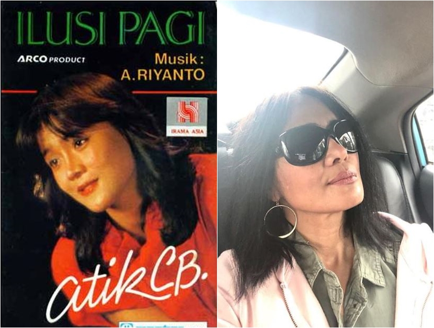 11 Potret Atiek CB di sampul album dan kini ini gayanya nggak berubah, kacamata hitam selalu on point