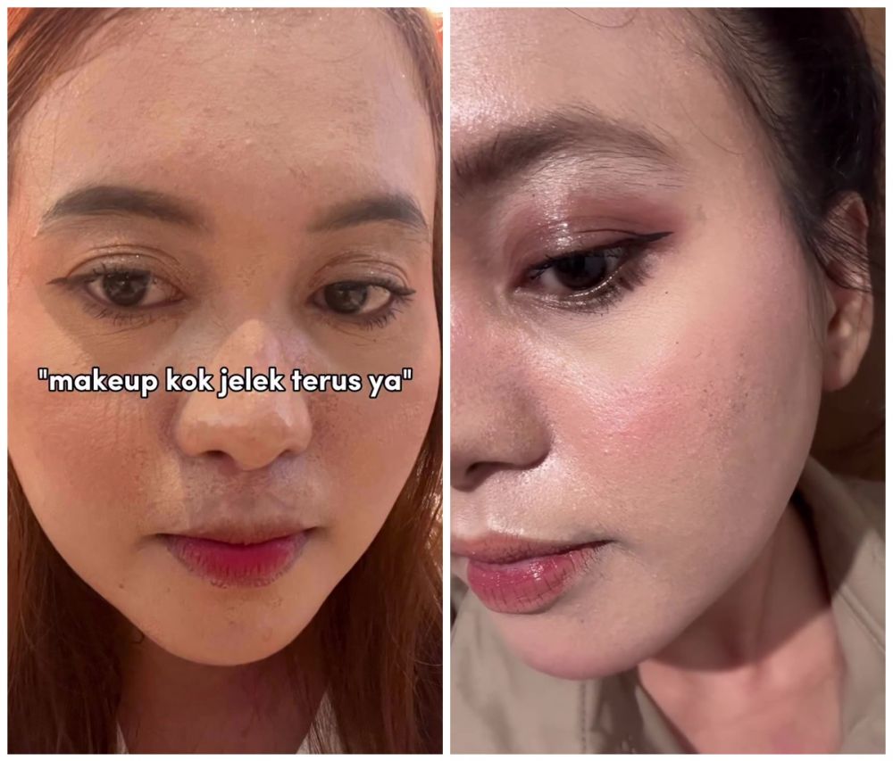 Penasaran makeup selalu luntur dan cakey, cewek ini jelaskan penyebabnya ternyata pada layering produk