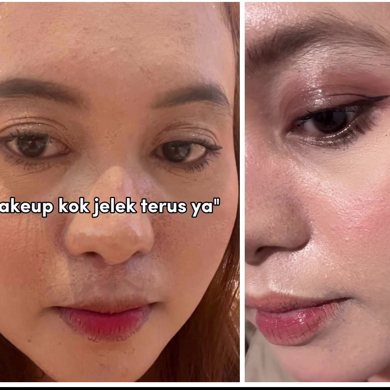 Penasaran makeup selalu luntur dan cakey, cewek ini jelaskan penyebabnya ternyata pada layering produk