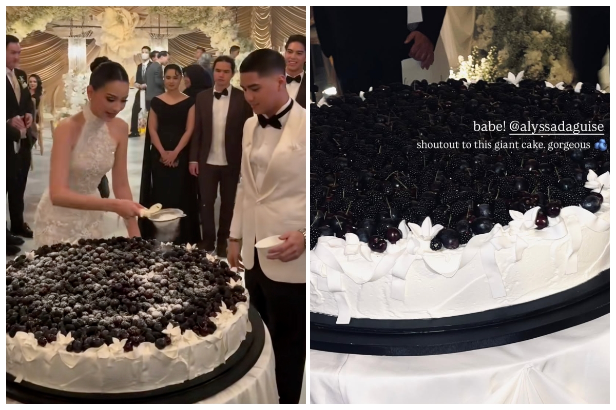Penampakan kue pernikahan Al Ghazali & Alyssa Daguise yang lagi tren jadi wedding cake, tertarik coba?
