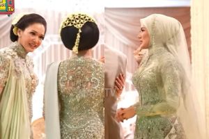 Mulan Jameela kembali ajak salaman Maia Estianty usai akad Al, ekspresi istri Irwan Mussry disorot