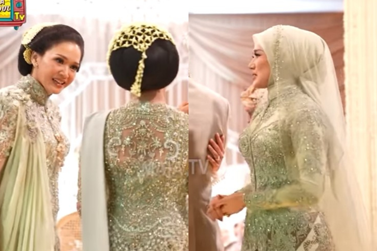 Mulan Jameela kembali ajak salaman Maia Estianty usai akad Al, ekspresi istri Irwan Mussry disorot