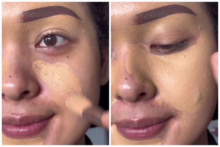 Jangan asal diusap, ini trik aplikasikan foundation pakai kuas agar maksimal samarkan pori-pori