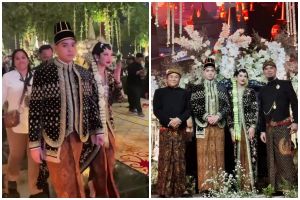 9 Potret Al dan Alyssa di acara ngunduh mantu, tampil elegan dengan busana pengantin adat Jawa Solo