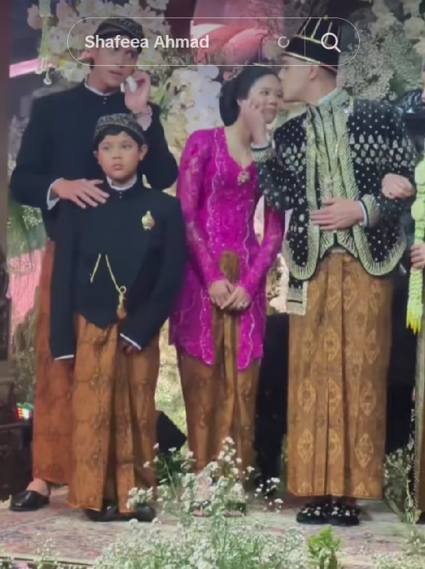 Al Ghazali cium kening Shafeea saat ngunduh mantu jadi bukti kasih sayang, 5 potretnya ini mengharukan