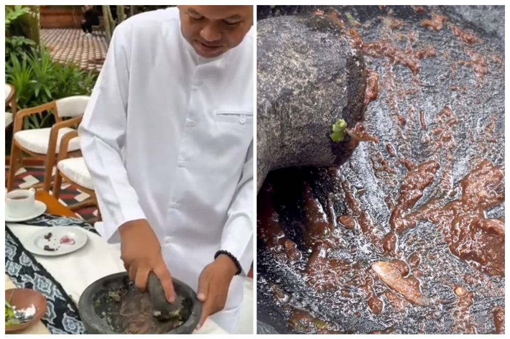 Momen Dedi Mulyadi bikin 3 jenis sambal buat Didit Prabowo & Happy Salma, intip resep dan filosofinya