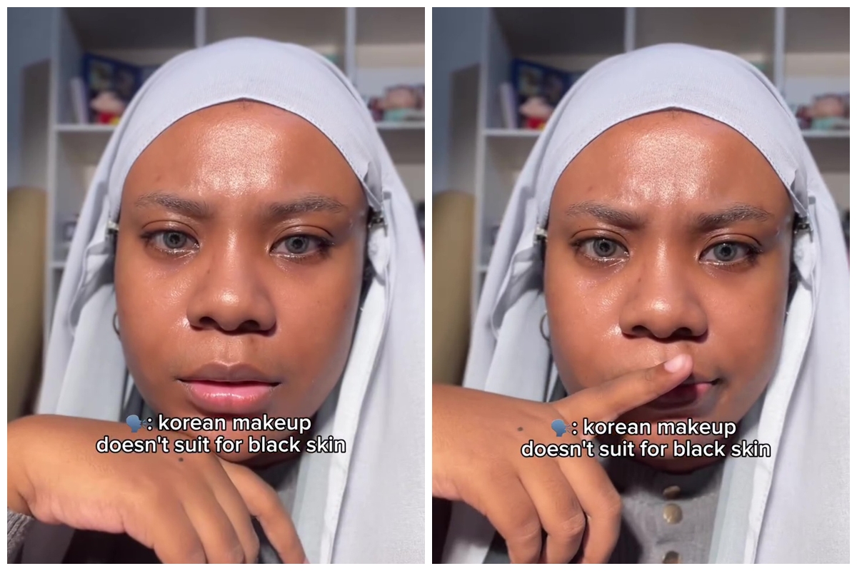 Identik dengan kulit putih, transformasi cewek tan skin dandan Korean makeup ini hasilnya bikin takjub