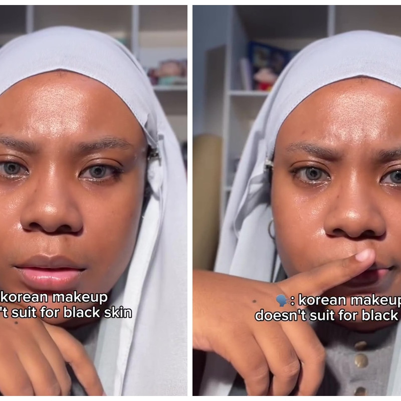 Identik dengan kulit putih, transformasi cewek tan skin dandan Korean makeup ini hasilnya bikin takjub