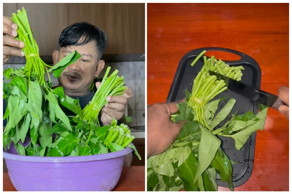 Resep sate kangkung, cara baru makan sayur yang murah dan bikinnya simpel banget